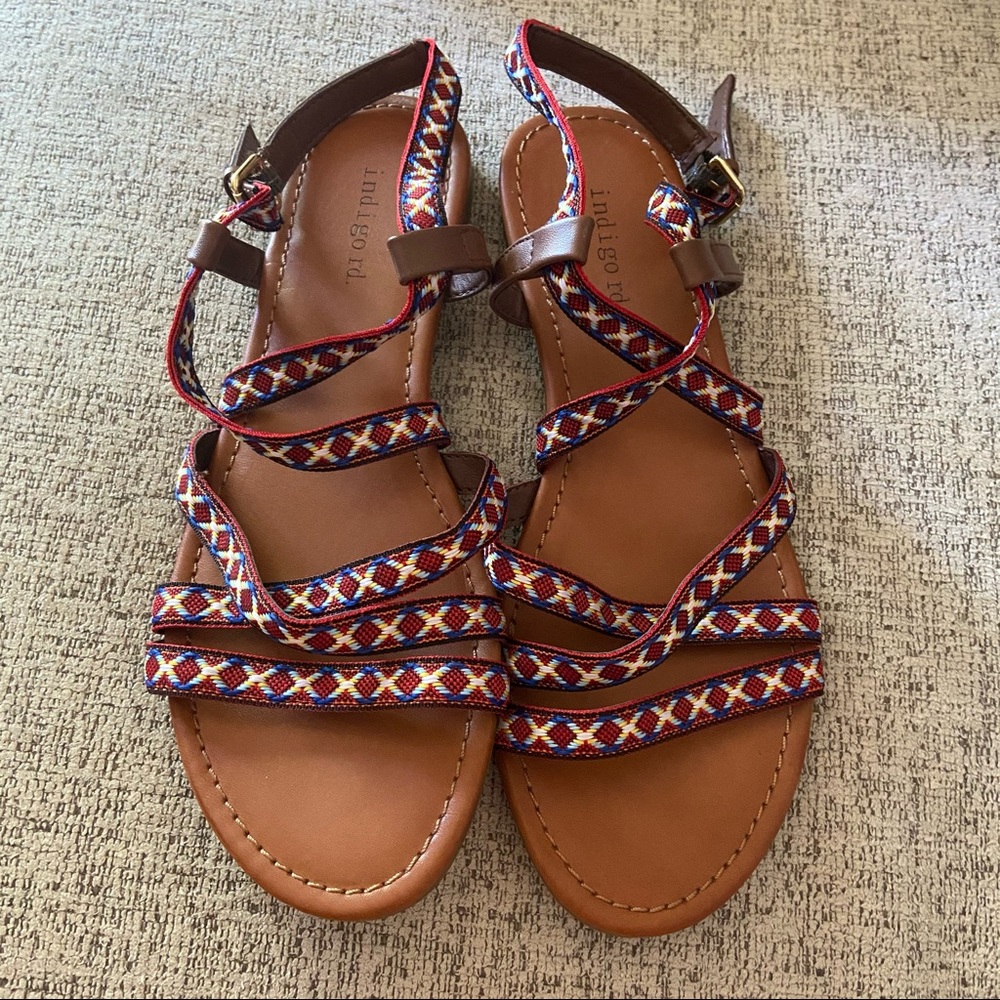 Indigo Rd Camrie Boho Strap Sandals NWOB